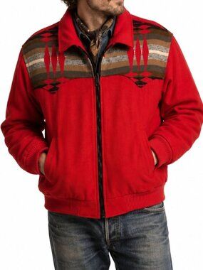 Vintage Pendleton High Grade Western Wear Aztec Wool Jacket Thinsulate Coat